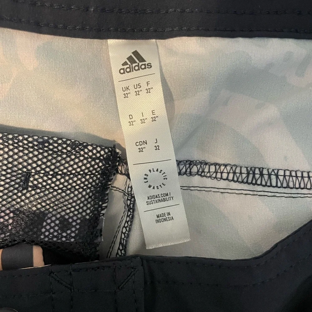 Adidas Coolmaze Purple and Orange Patterned Swim Shorts Size‎ 32